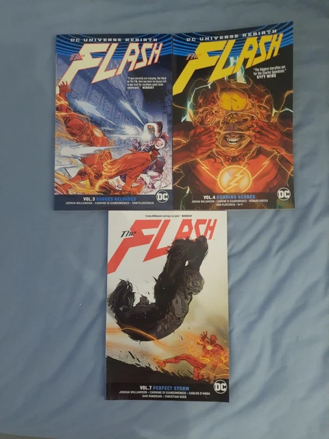 DC Rebirth The Flash Graphic Novel Job Lot Bundle Vol. 3, 4 & 7