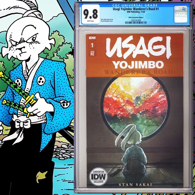 CGC 9.8 Usagi Yojimbo Wanderer's Road #1 Convention Edition Variant Peach Momoko