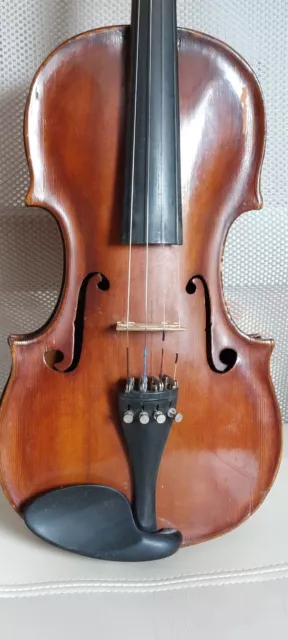 Nr.653 sehr alte Geige / Violine  mit Zettel David Christian Hopf 17..