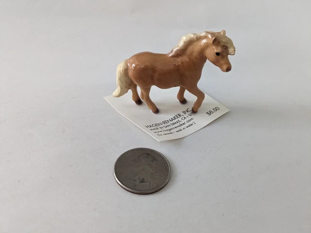 Hagen Renaker Shetland Pony Mare #3066 - New on Original Paper Base
