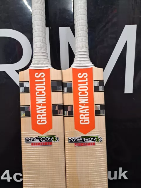 Gray Nicolls Cricket Bat PowerBow 6x  "Off-Cut" English Willow SH - Free P&P