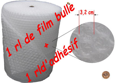 1 Rouleau de film GROSSES BULLES dair 1m x 50m ECO 