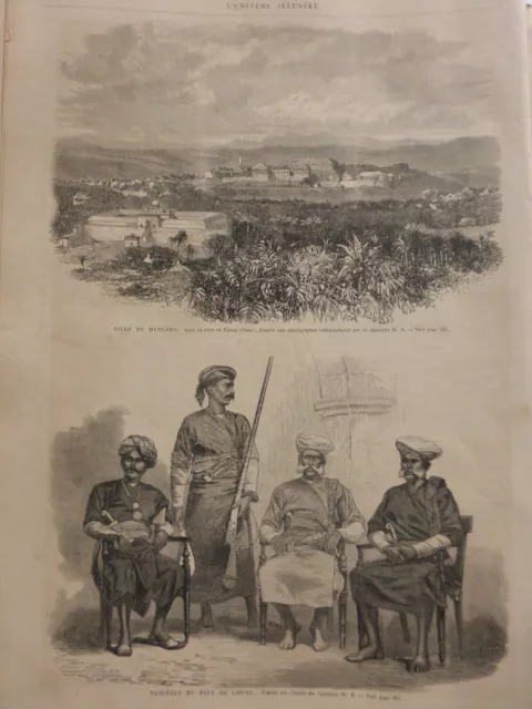 1866  Ui  Inde Bengale Mercara Habitants Pays Courg
