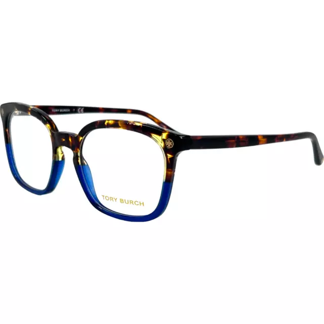 Tory Burch TY2094 Womens Plastic Eyeglass Frame 1755 Vintage Tortoise Blue 52-18