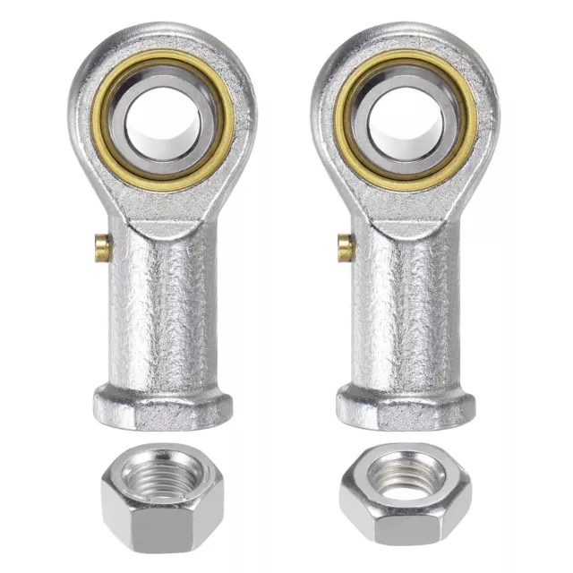 PHSB6 3/8" Female Rod End Set - 2pcs of 3/8-24 Left & Right Thread with Jam Nut