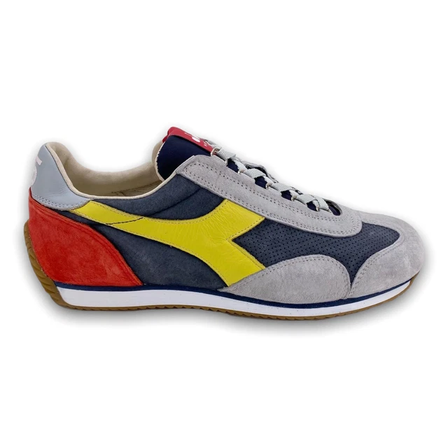 DIADORA HERITAGE Scarpe da Uomo Sneakers Equipe H Dirty Stone Wash Camoscio