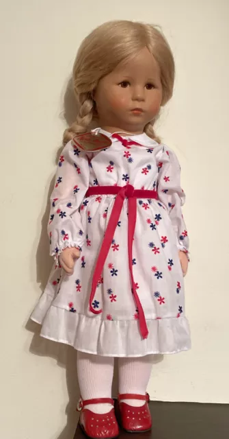 Vintage Kathe Kruse Doll 18” with Tag
