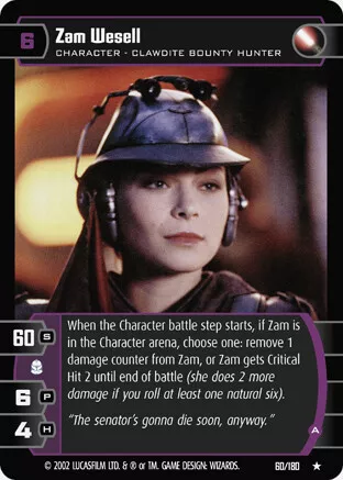 Zam Wesell (A) - FOIL - Attack of the Clones - Star Wars TCG