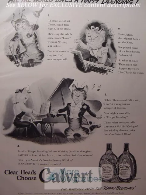 RARE 1942 Esquire Advertisement AD CALVERT WHISKEY Special Reserve WWII Era