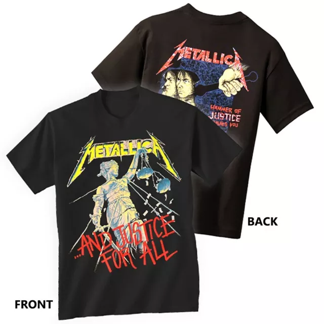 METALLICA T-SHIRT JUSTICE For All New Rock Metal Tee S-3XL $24.95 ...