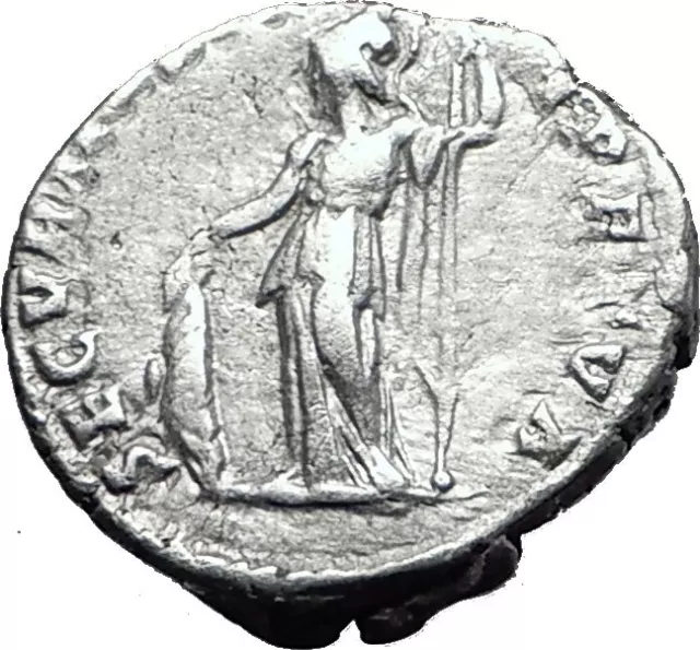 CARACALLA 196AD Genuine Authentic Ancient Silver Roman Coin Minerva Rare  i60003 2