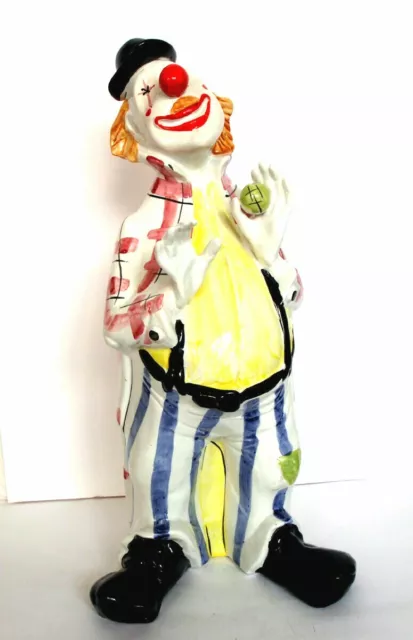 Capodimonte Grande Porcelaine Emaillee Made In Italy " Le Clown"