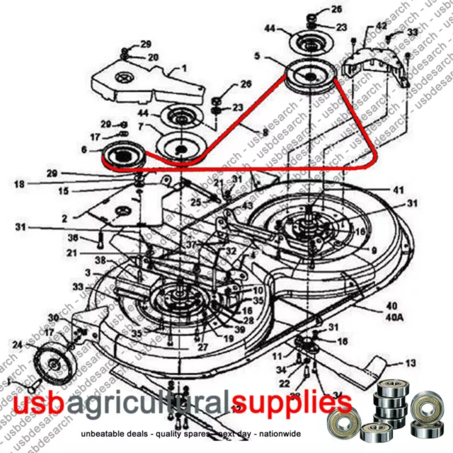 Yardman riding mower drive belt deals