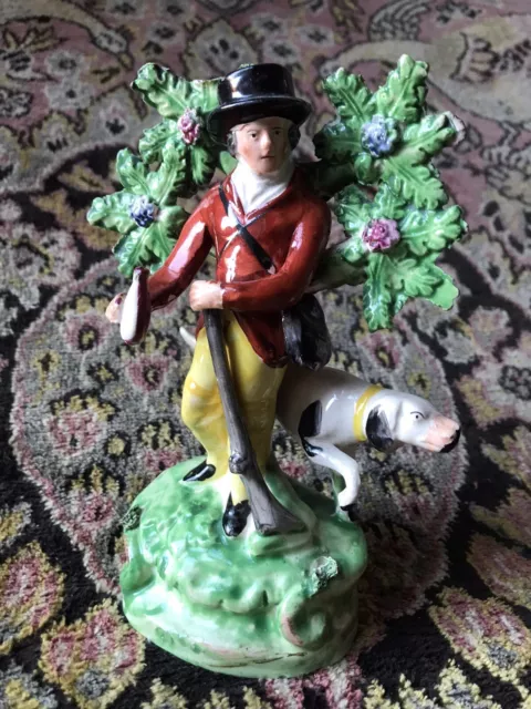 Staffordshire Pottery Pearlware Bocage Figure-Circa1800-18cm