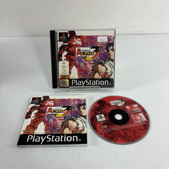 Sony Playstation 1 Ps1 Game Street Fighter Alpha 3 Complete