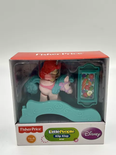 Little People Ariel Klip Klop DISNEY Princess Fisher Price NEW Little Mermaid