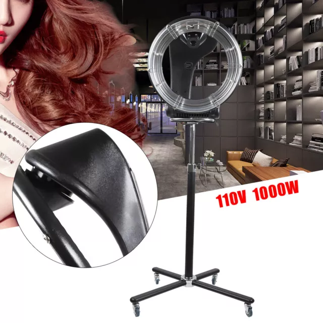 Professional Halo Infrared Hair color Processor & dryer+rolling stand 1000W USA