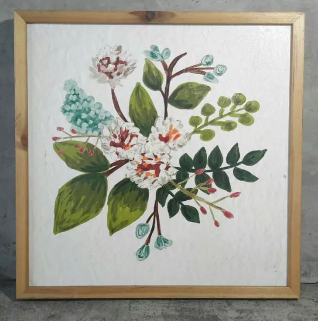 Hobby Lobby Home Decor 17x17 Framed Wall Art White Floral Art Decor Painting