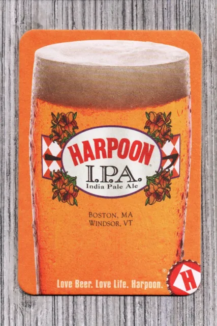Harpoon Brewery Company Beer Coaster-Boston Mass-IPA-Hefeweizen UFO