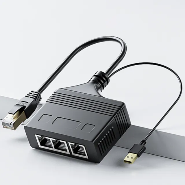 Network Distributor Plug Play Simultaneous Network Usage Rj45 Ethernet Splitter