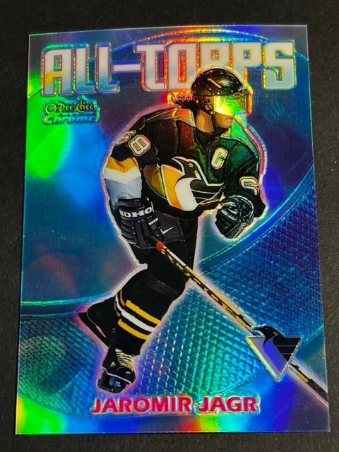 Box 3: 1999-00 OPC O PEE CHEE CHROME REFRACTOR All-Topps Jaromir Jagr Penguins