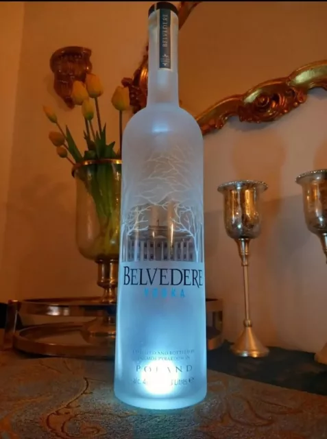 Belvedere Jeroboam (3Ltr) Light Up,  EMPTY BOTTLE In Excellent Condition