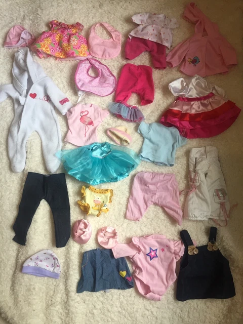 Lotto di vestiti di ricambio bambola bambina abiti misti abito grande collezione 22