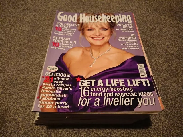 Good Housekeeping Magazine Full Year 2008, Jan-Dec, 12 Issues Vgc