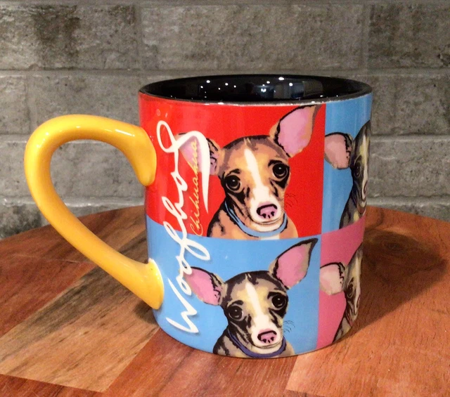 Chihuahua Dog Woofhol Pop Art Mug (Andy Warhol Style) Paw Palettes Gift Co. 2012