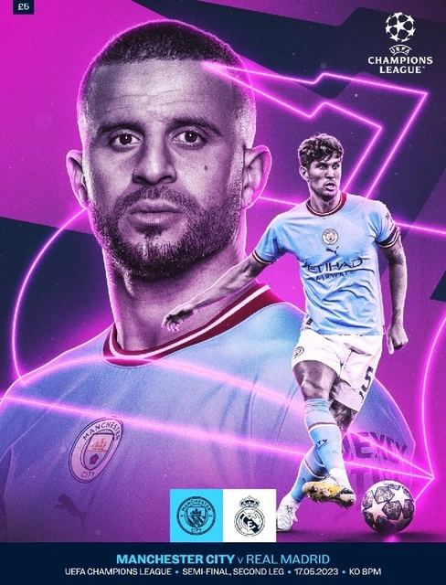 MAN MANCHESTER CITY vs Real Madrid 2023 UEFA Champions League Official