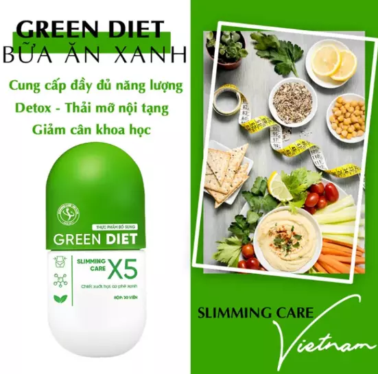 3x Giam can Green Diet Soin Minceur X5 – Perte de poids 100% à base de...