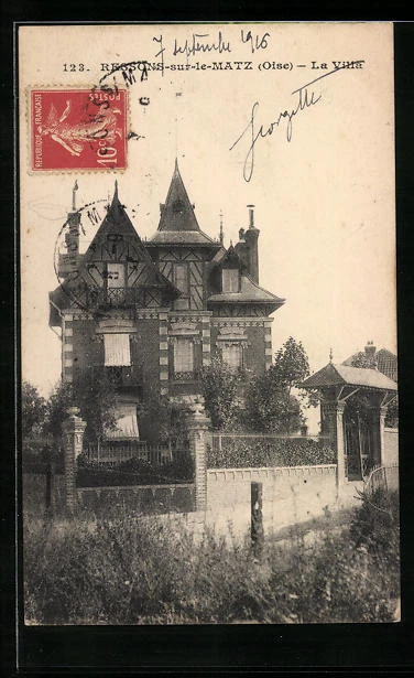 CPA Ressons-sur-le-Matz, La Villa