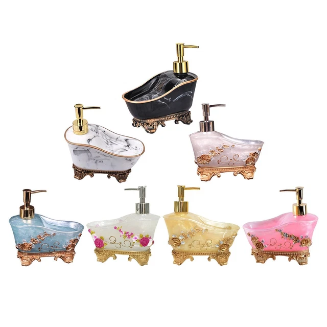 Dispensador de jabón líquido de resina, 1 pieza, loción de bombeo para encimera, cocina,