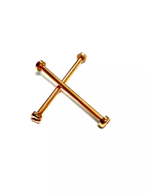 Invicta Subaqua Rose Plated Screws Pins set of two for Strap Band Bracelet 12884