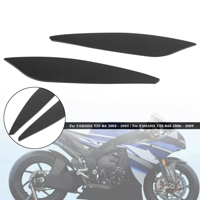 Gas Tank Side Trim Cover Panel Fairing Cowl For Yamaha YZF R6 03-05 R6S 06-09