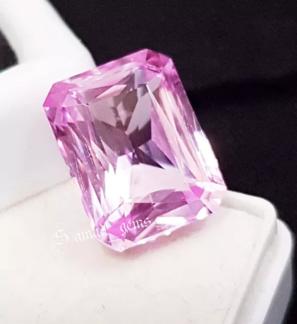 Pierre précieuse en vrac belle 9.50 Ct naturel rose Morganite émeraude de...