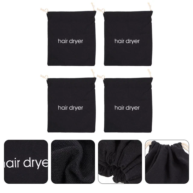 4 Pcs En Tissu Sac De Rangement Pour Sèche-cheveux Voyage Étui