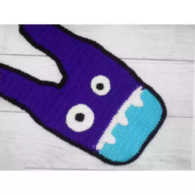 Baby Monster Bib - Crochet Bib