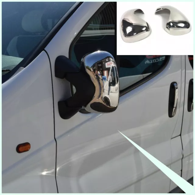 Mirror caps mirror cover for Renault Trafic 2014-2023 ABS chrome
