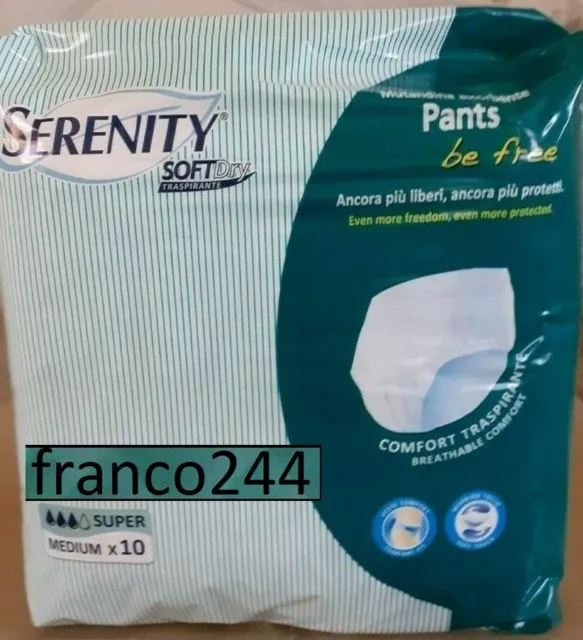 80 Pannoloni SERENITY be free Pants super tag.M  slip pul up per adulti 80-120cm