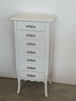 CASSETTIERA H89*29*23 SETTIMINO 7 CASS GRIGIO SHABBY CHIC PROVENZALE 