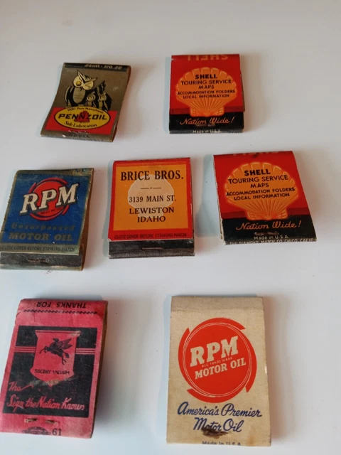 1930s Shell Pennzoil Standard Mobil Oil Advertising Mathbooks Lot