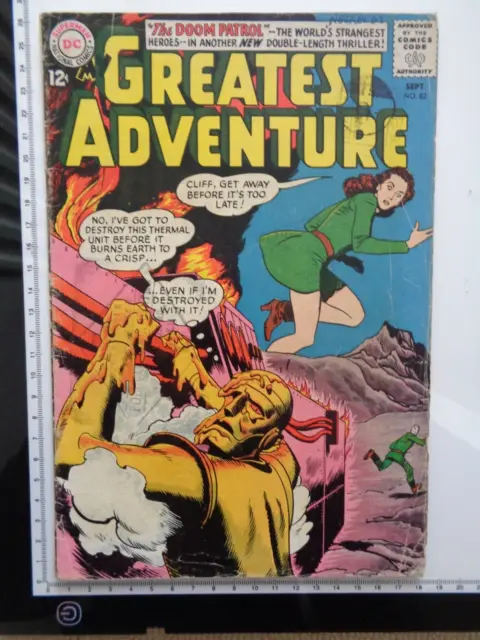 Dc Comics . My Greatest Adventure Starring The Doom Patrol  #82 Sept. 1963