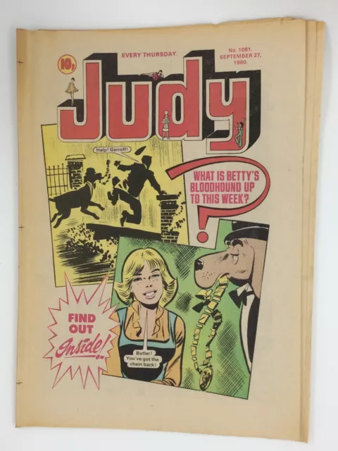 Vintage Judy Girls Comic Issue 1081 September 27th 1982