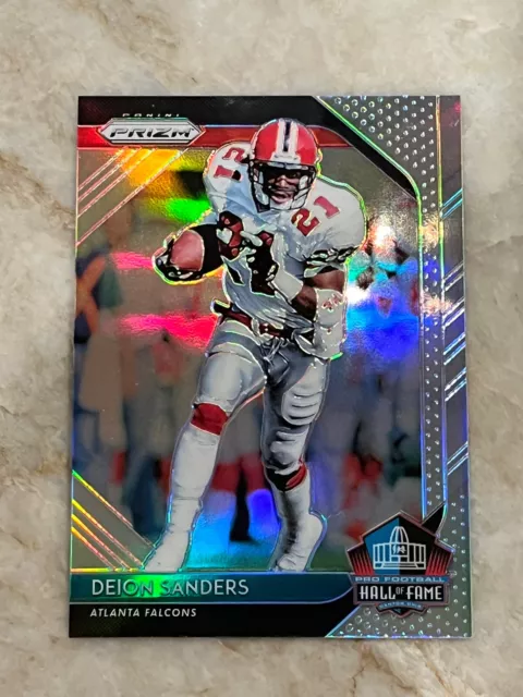 2018 Panini Prizm Hall of Fame Silver Prizm #HOF-17 Deion Sanders