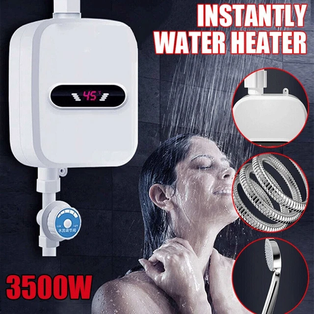 3500W ELECTRIC INSTANT Tankless Hot Water Heater Under Sink Shower