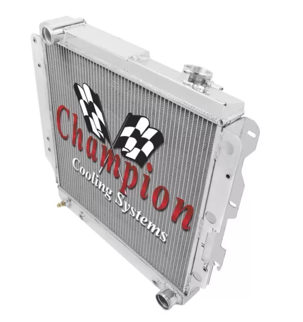 3 Row Perf Champion Radiator for 1987 - 2004 Jeep Wrangler YJ Chevy V8 Conv