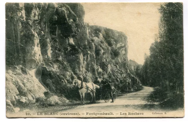 CPA - Carte Postale - France - Le Blanc - Fontgombault - Les Rochers ( CP5068 )