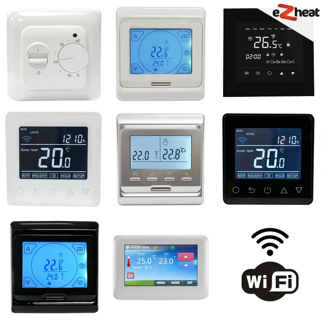 UNDERFLOOR HEATING THERMOSTAT Temperature Controllers WiFi Programmable