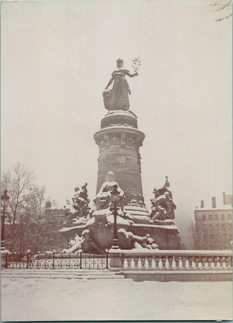 Tirage Photographique Albuminé Vintage De Lyon - Parc De La Tête D'Or, Circa 1880, 11x16 Cm